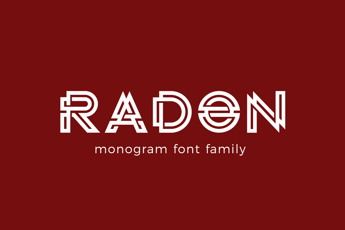 RADON monogram logo FONT