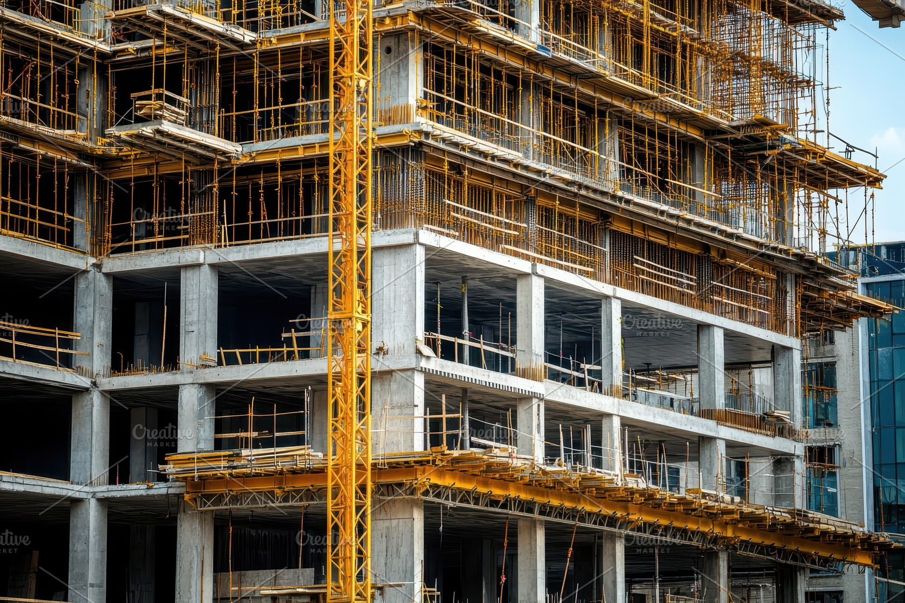 Building under construction, a Photo by Pavel_design