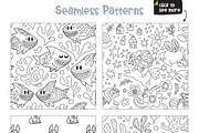 32 Seamless Coloring Patterns, a Pattern Graphic by PenguinHouse (Thumbnail 6 of 14)