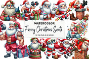 Funny Christmas Santa Sublimation, an Illustration by DreamArtGraphic (Thumbnail 1 of 3)