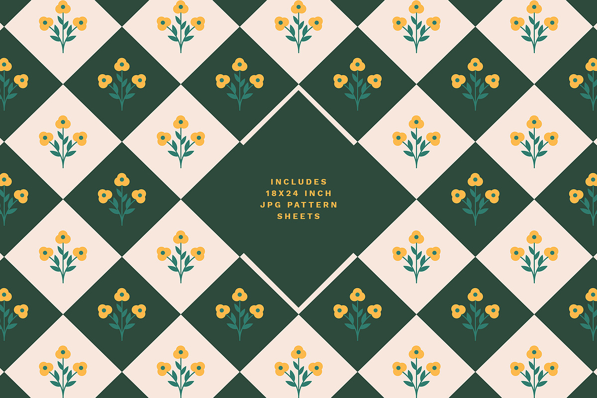 Blossom - Patterns, Shapes & Frames, a Pattern Graphic by Basia Stryjecka (Photo 10 of 35)