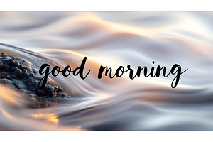 Hand drawn lettering good morning, a Graphic by Elen_Art