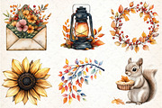 Autumn Collection Clipart Bundle, an Illustration by DreamCafeArt (Thumbnail 3 of 5)