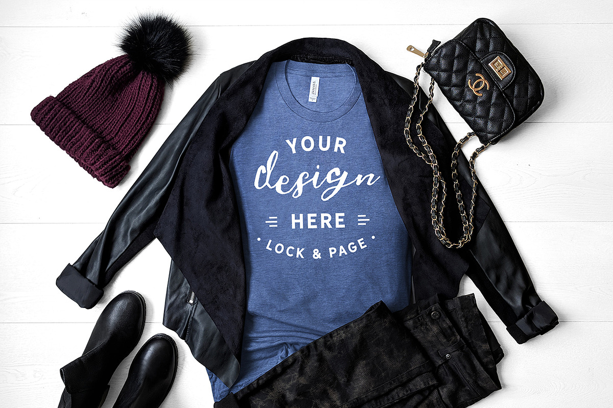 T-Shirt Mockup Bundle Bella Canvas, a Shirt Mockup by lock and page (Photo 12 of 71)