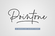 Pointone | Monoline Script, a Script Font by Lemonthe (Thumbnail 1 of 6)