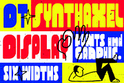 DT Synthaxel Display, a Sans Serif Font by Deveze Type Foundry (Thumbnail 1 of 10)