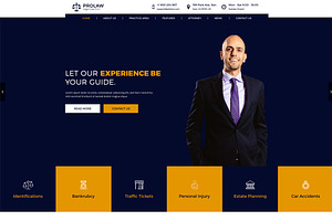 Prolaw Legal Law Firm HTML Templates