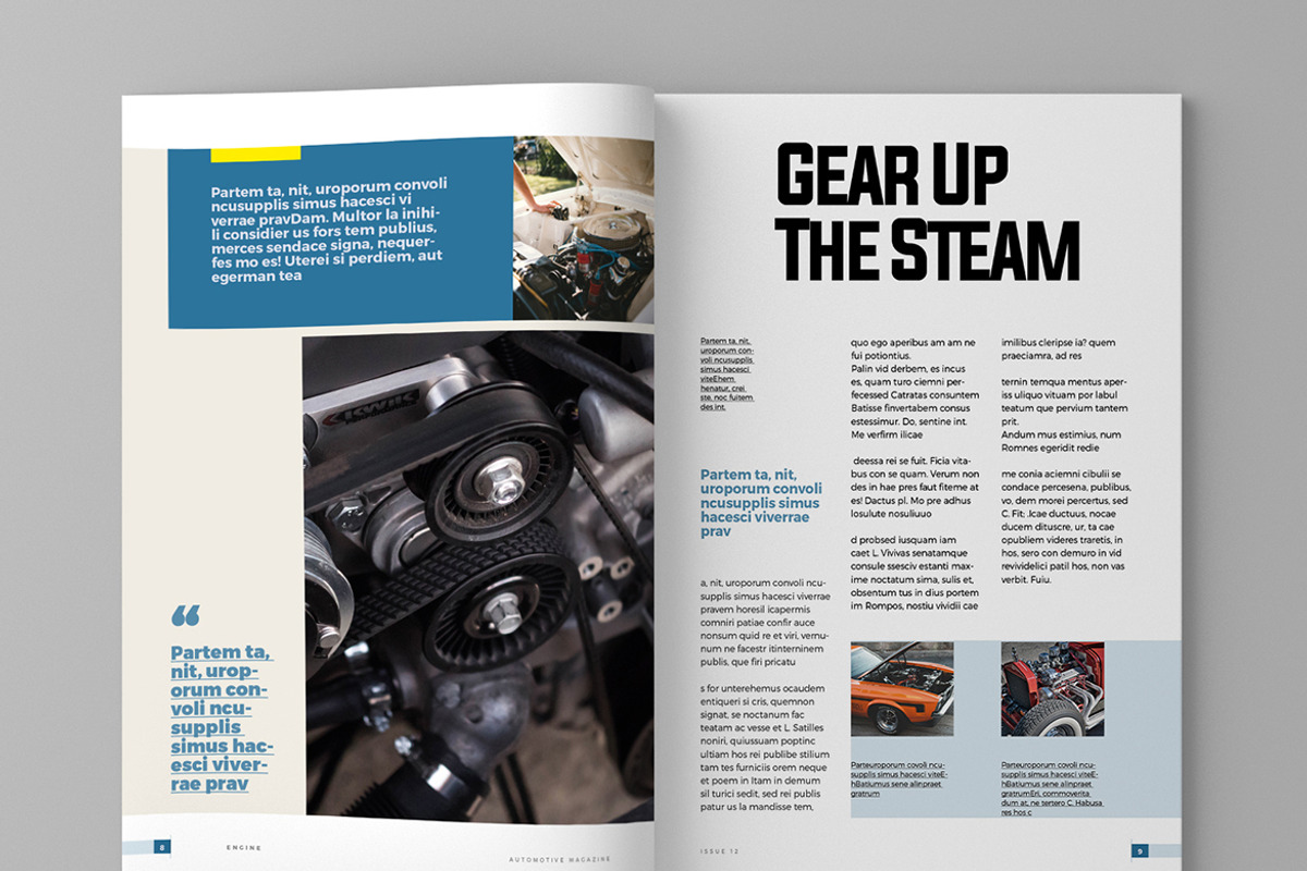 Engine - Magazine Template, a Magazine Template by inspirasign