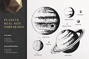Space Collection with moon & planets, an Object Illustration by Chewie Co (Thumbnail 2 of 13)
