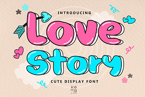 Love Story Font, a Handwritten Font by KengGraphic