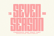 Seven Season - Condensed Sans Serif, a Sans Serif Font by Pian45 Studio (Thumbnail 1 of 8)