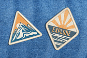 Embroidery Effect Patch Mockups Set, a Merchandise Mockup by rebrandy (Thumbnail 7 of 13)