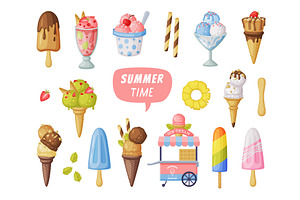 Ice Cream And Popsicle Assortment