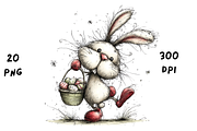 Whimsical Floral Easter Rabbit, an Animal Illustration by GiraffeCreative (Thumbnail 19 of 20)