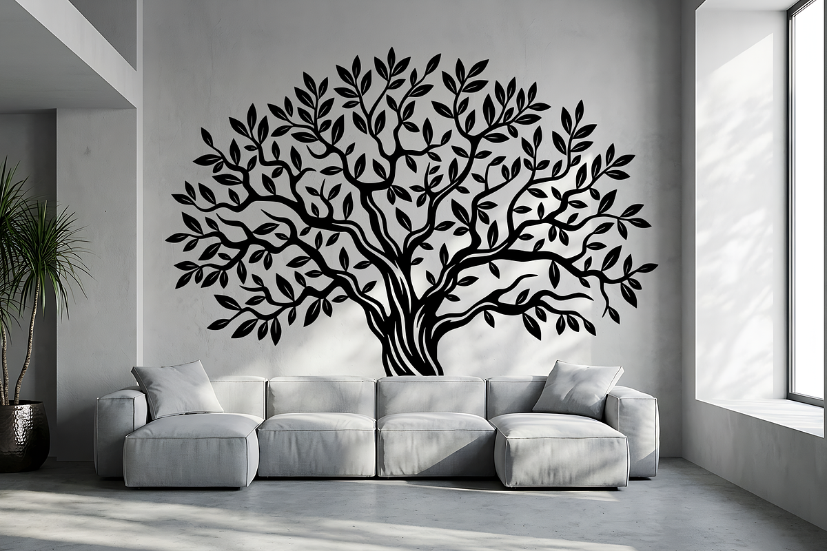 Elegant Olive Tree Silhouette, an Object Illustration by provector (Photo 3 of 3)