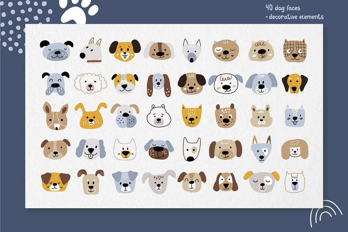 Doggy Woof. Vector dog patterns, a Pattern Graphic by ValeriiaFeeva (Photo 9 of 11)