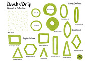 Geometric Stamp Brushes - Procreate, a Brush Add-On by INKY STAMP BRUSHES (Thumbnail 5 of 10)