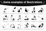 Notion style Cat & Dog Illustrations, an Animal Illustration by DaisyStudio (Thumbnail 10 of 10)