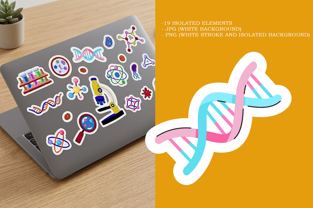 DNA Science Biology Clipart, an Object Graphic by the_myro (Photo 5 of 9)