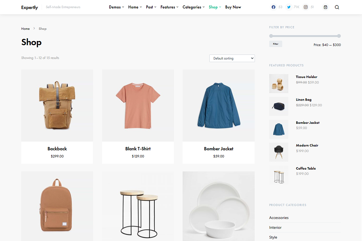 WordPress Minimal Blog Theme, a Landing Page Template by Elite Templates (Photo 7 of 9)