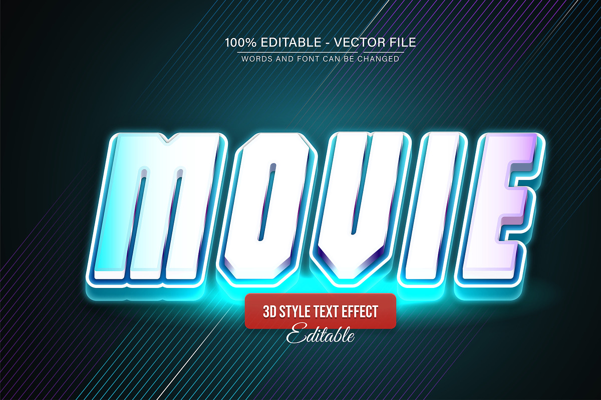 3D Text Effects Collection Vol 33, a Graphic by Aglonemadesign (Photo 6 of 9)