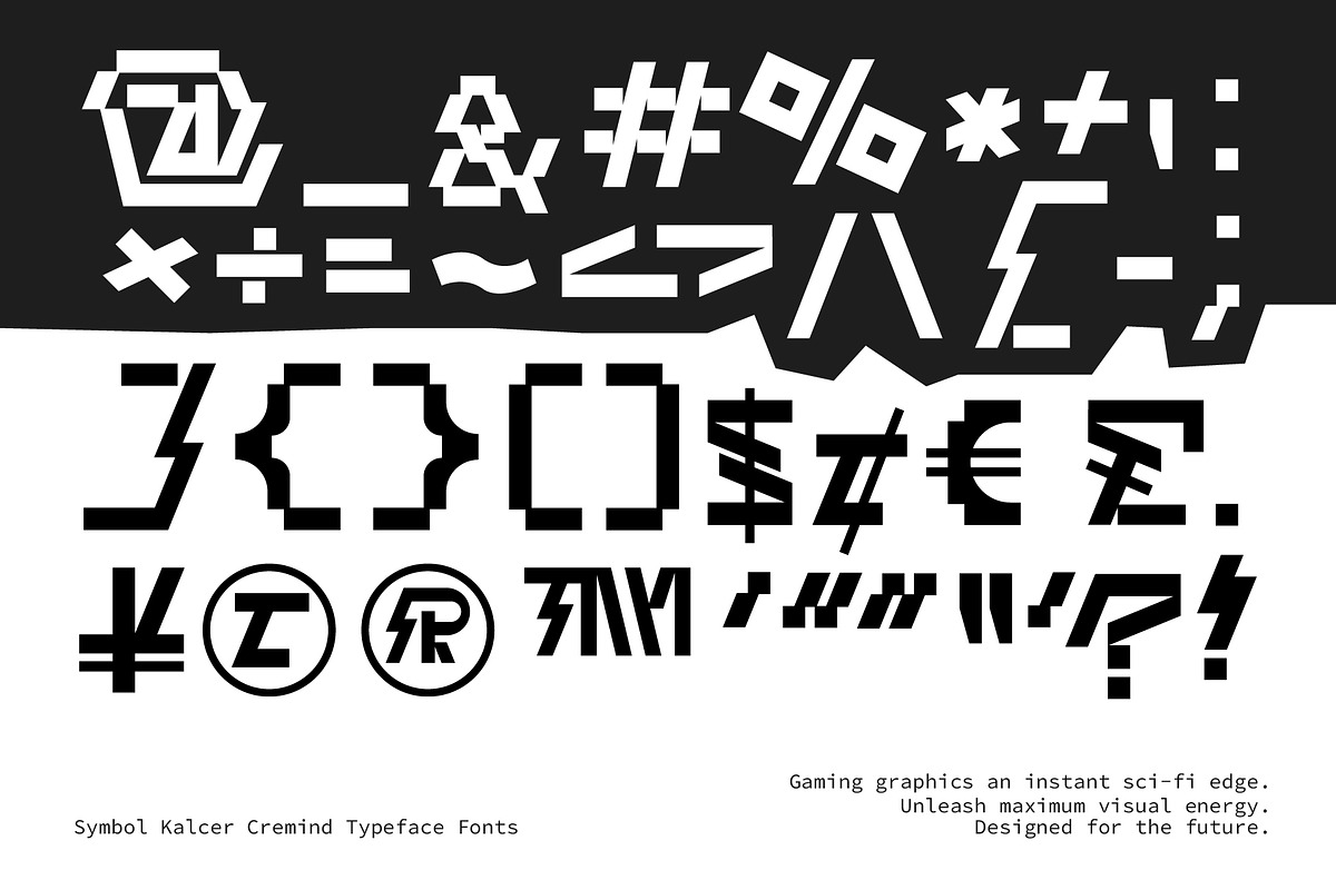 Kalcer Cremind – Streetwear Font, a Symbol Font by Erifqizefont (Photo 8 of 8)