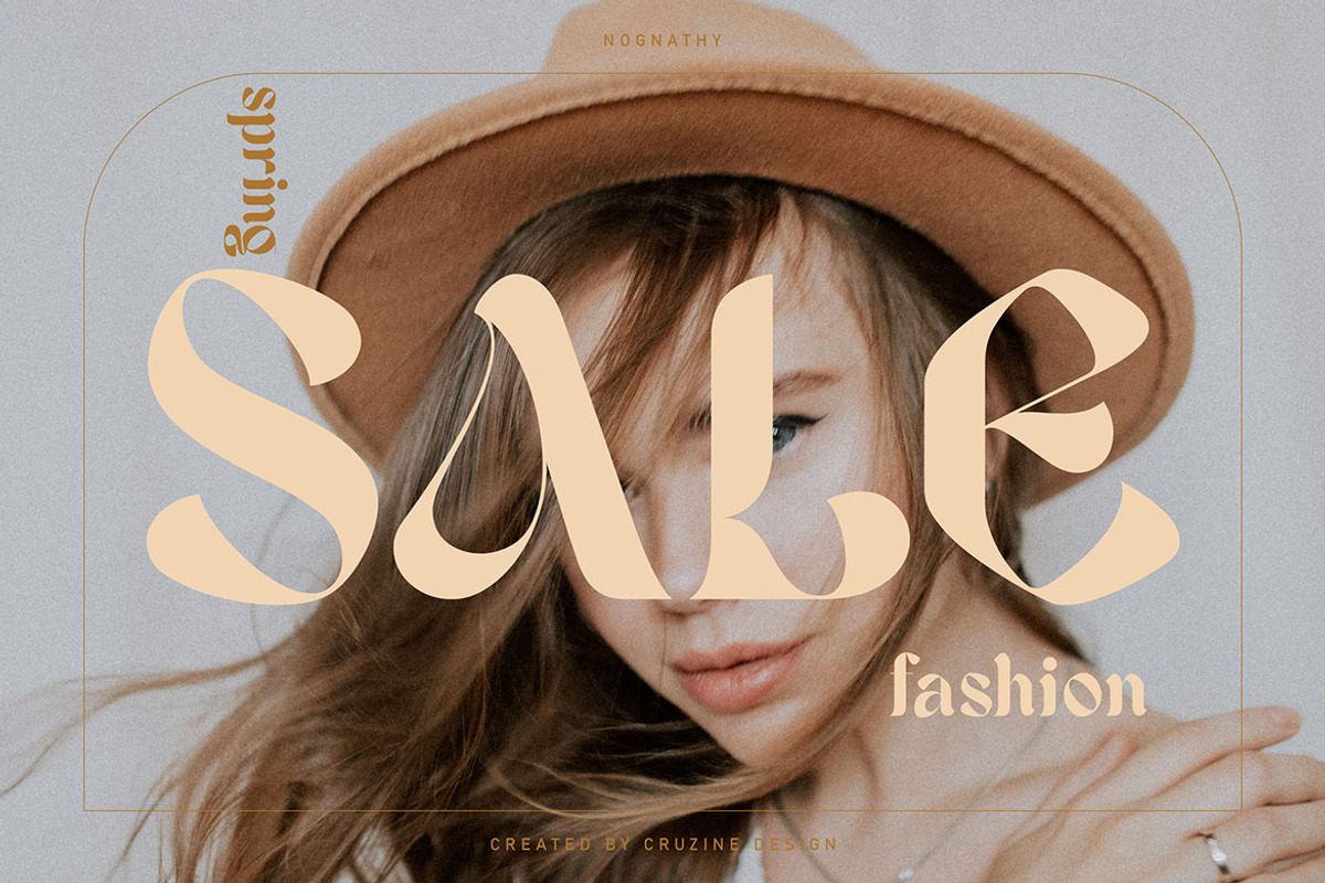 Nognathy - Artistic Serif Font, a Serif Font by Cruzine (Photo 6 of 9)