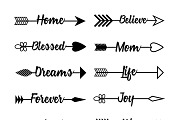 16 Arrow Words Clipart, an Object Graphic by The Digital Download Shop (Thumbnail 2 of 2)