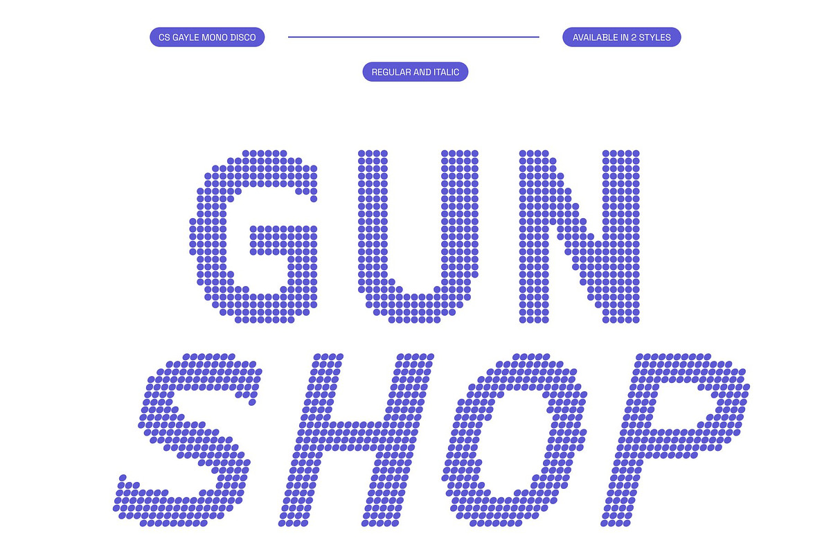 CS Gayle Mono Disco, a Sans Serif Font by Craft Supply Co. (Photo 2 of 8)