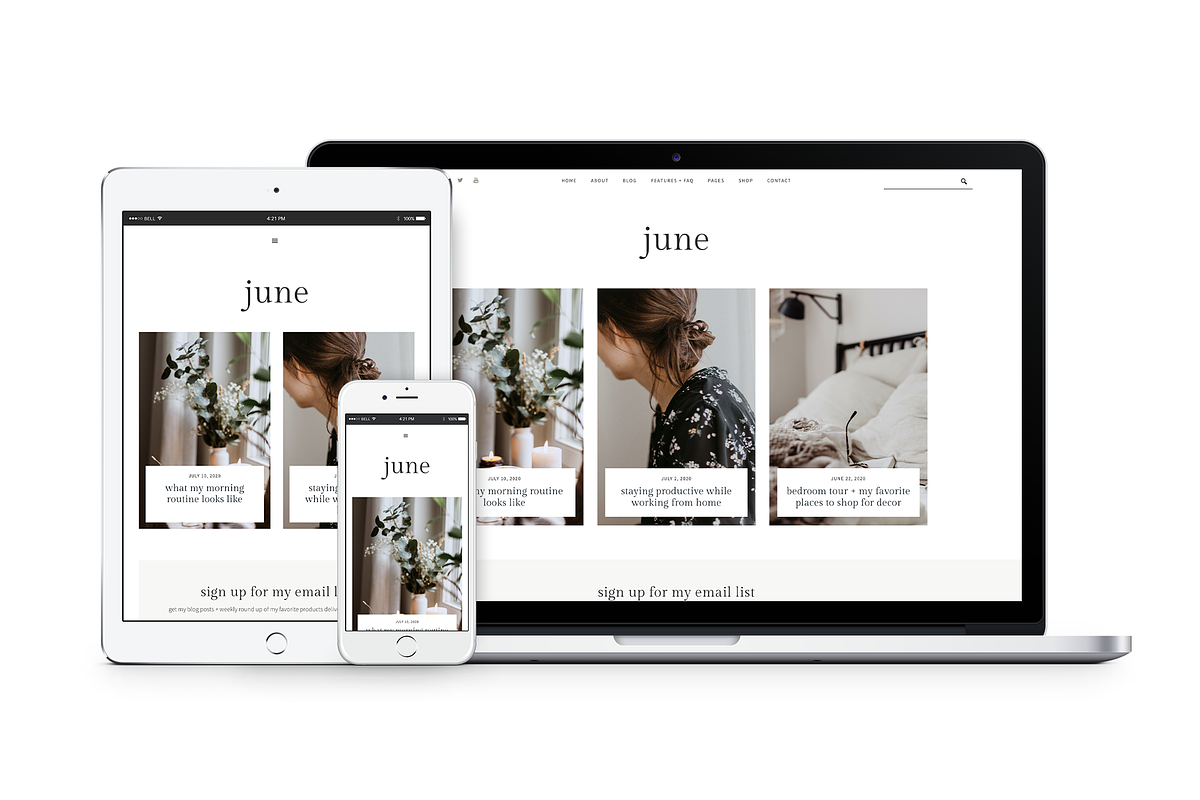 June - WordPress Theme for Bloggers, a WordPress Template by Coded Creative (Photo 3 of 3)