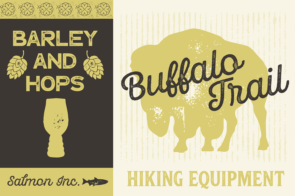 Hops And Barley font Collection preview 8