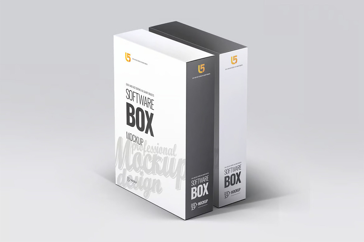Software Box Mock-up, an Advertising Mockup by Se٧enStudio (Photo 3 of 10)