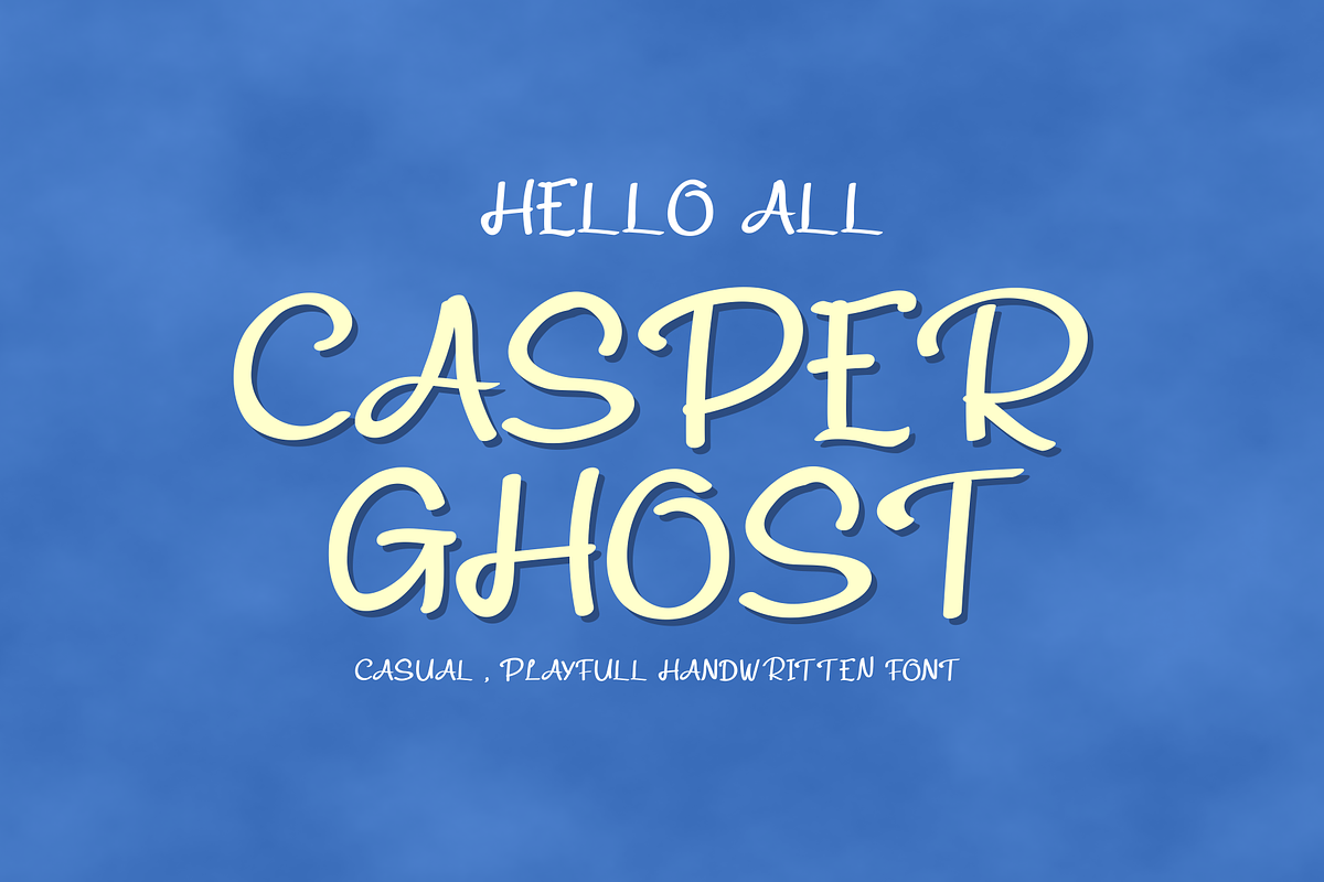 CASPER GHOST HANDWRITTEN FONT, a Handwritten Font by SHEILLA