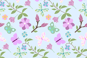 Seamless Pattern Spring