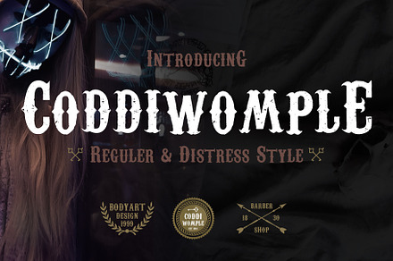 Coddiwomple Old Western Font, a Blackletter Font by Artdorable