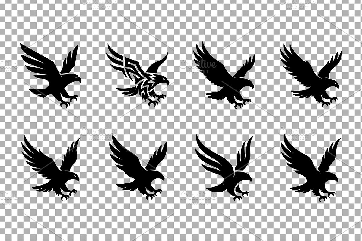Eagle Flying Attack Silhouette, an Object Graphic by Artonix (Photo 3 of 3)