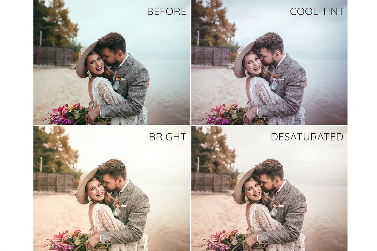 Boho wedding Lightroom presets, an Action Add-On by GDR Design (Photo 3 of 5)