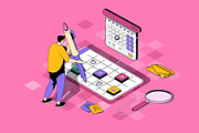 Business Isometric Web Illustrations, a Templates & Theme by alexdndz (Thumbnail 15 of 21)