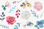 Watercolor Pink Floral Alphabet, a Decorative Illustration by Ana design (Thumbnail 4 of 5)