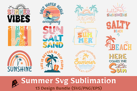 Summer Beach SVG PNG Bundle Vol.2, a Photo by Actual Pixel
