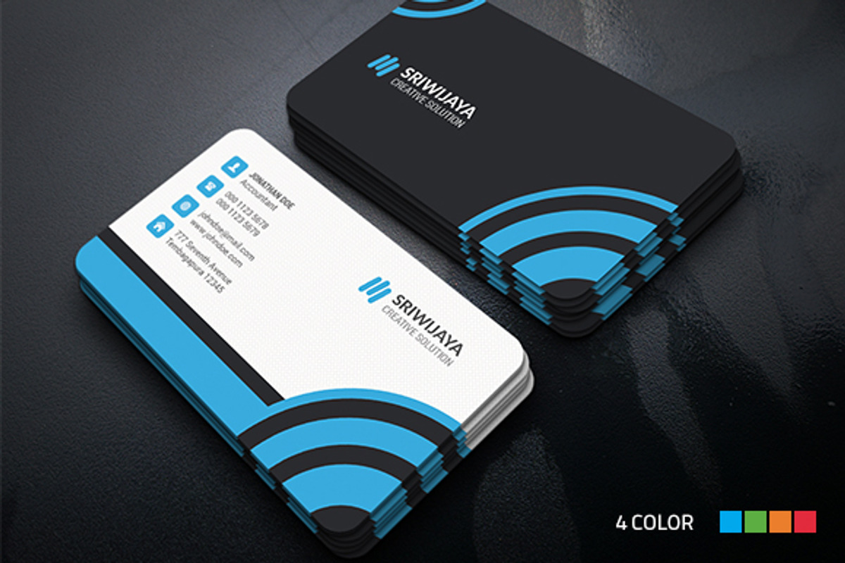 Modern Corporate Business Card, a Business Card Template by InfinityArt (Photo 1 of 4)