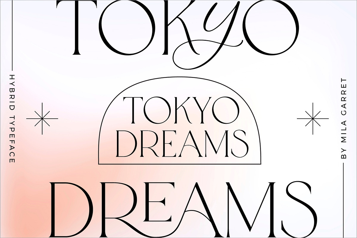 Tokyo Dreams Display Ligature Serif, a Serif Font by Mila Garret (Photo 1 of 28)