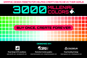 3000 millenial color swatches set, a Palette Add-On by ToonPlanet Vector Assets (Thumbnail 9 of 9)