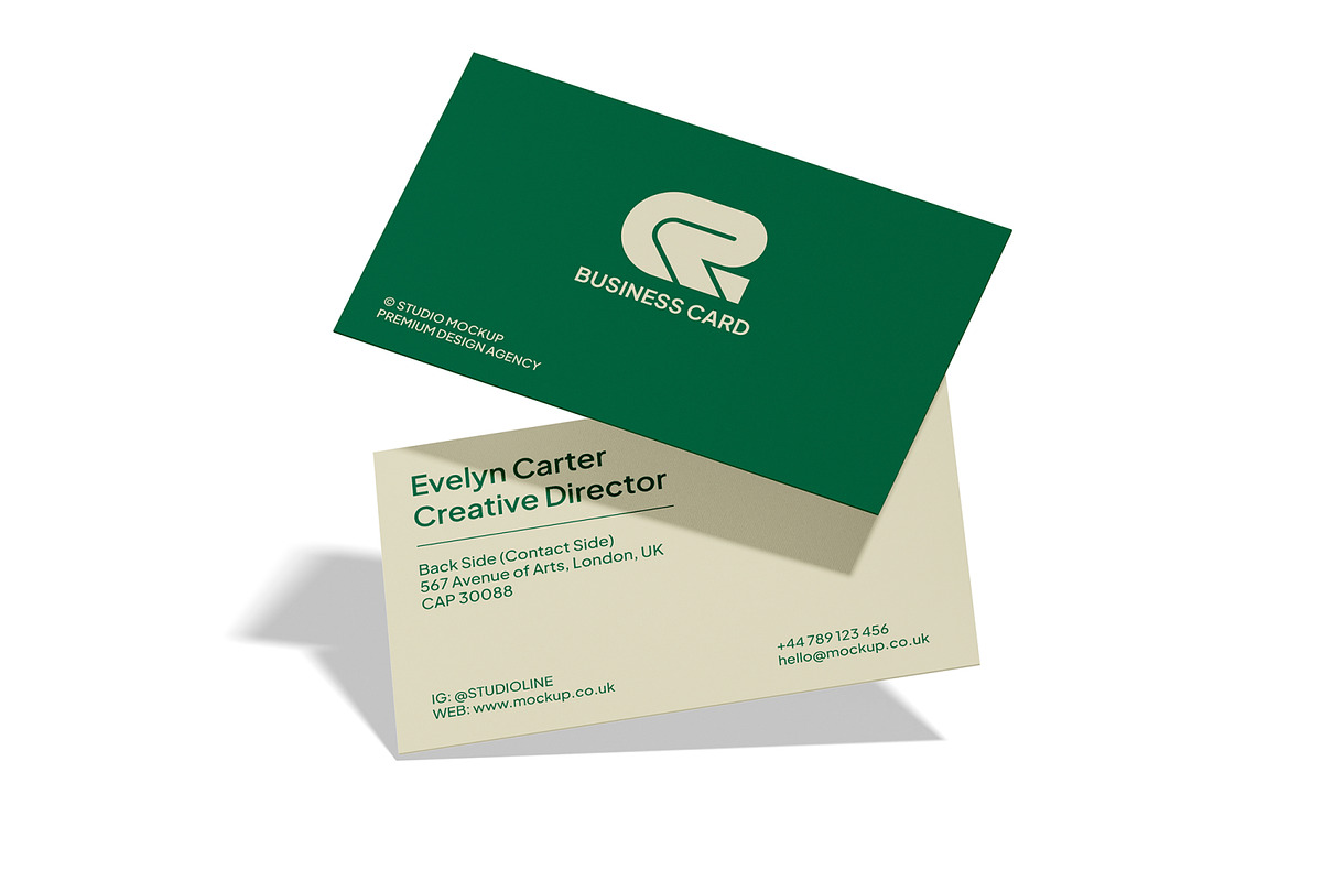 Beautiful Business Card Mockup, an Advertising Mockup by Unerispace (Photo 3 of 5)