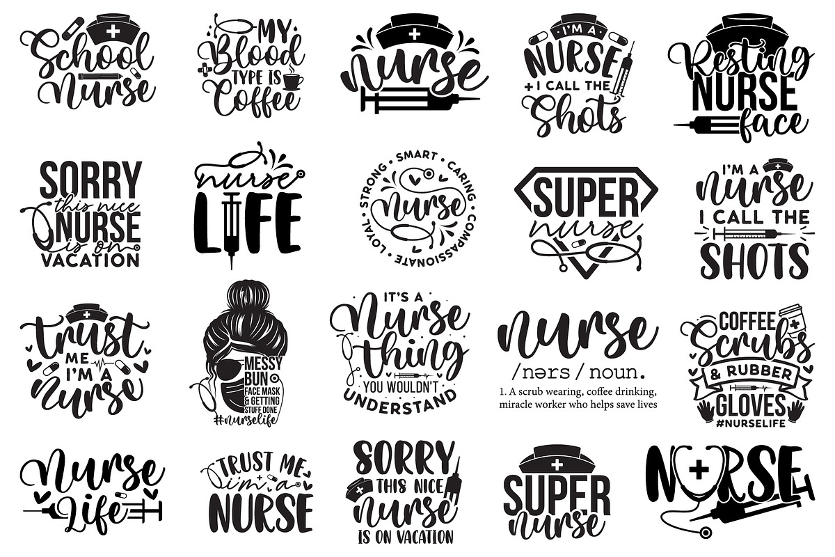 Nurse SVG Design Bundle, a Graphic by CraftlabSVG (Photo 2 of 15)