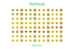 Flat Emoji Icons By JoyPixels