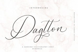 Dagtton - Wedding Calligraphy Font