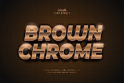 Text Effect Brown Chrome, a Layer Style Add-On by Navy Graphic (Thumbnail 1 of 2)