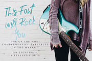 Sad Riff with 6 Stylistic Sets, a Script Font by Rad Fonts (Thumbnail 4 of 12)