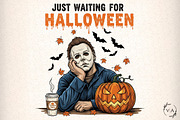 Just Waiting for Halloween PNG, an Illustration by Craft Nest (Thumbnail 1 of 6)